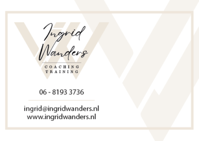 Visitekaartje - Ingrid Wanders [Voorzijde]