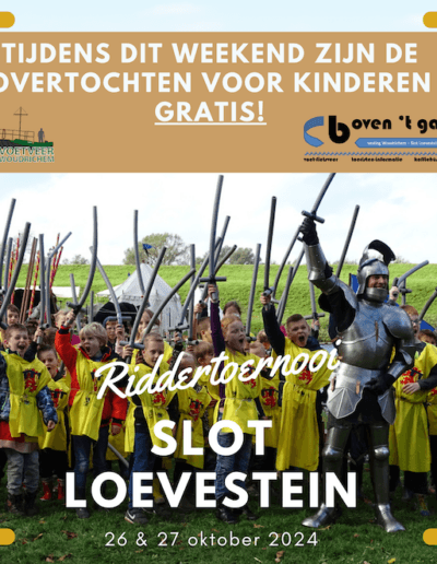 Social Media Post Voetveer Woudrichem Riddertoernooi Slot Loevestein