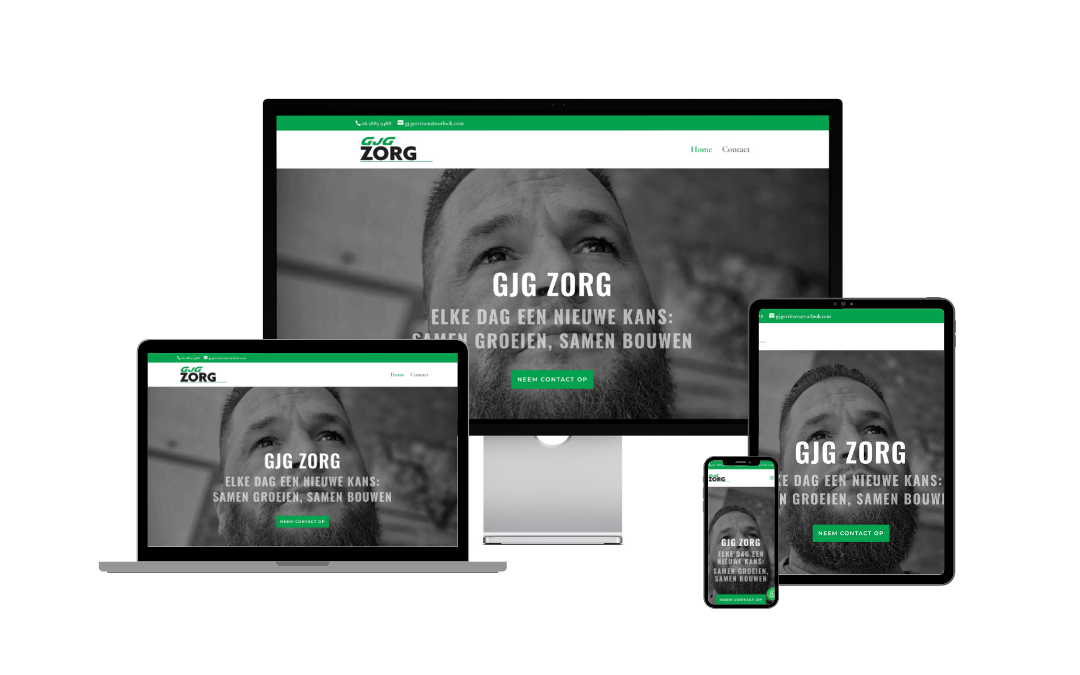 Website voor GjG Zorg