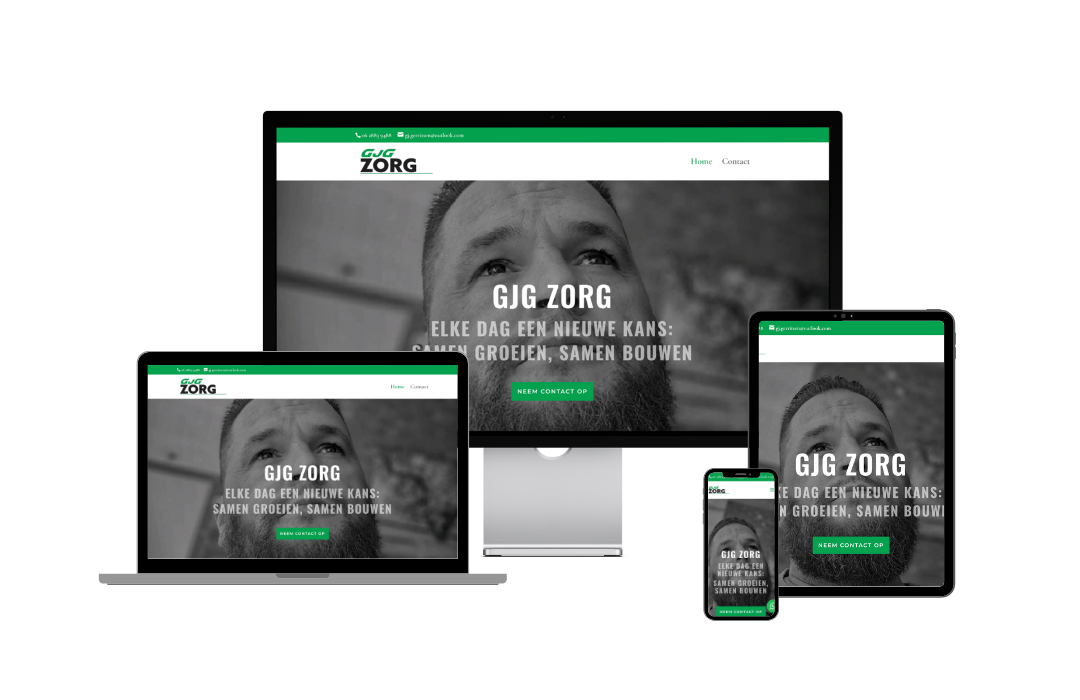 Website GjG Zorg - WordPress Webdesign Altena