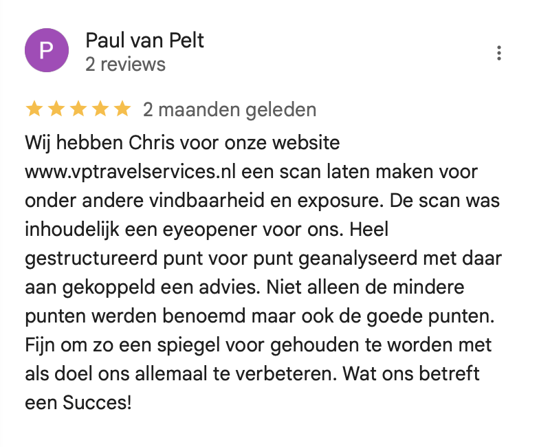 Review Website Scan VANDERBEEK Solutions Review Website Scan VANDERBEEK Solutions