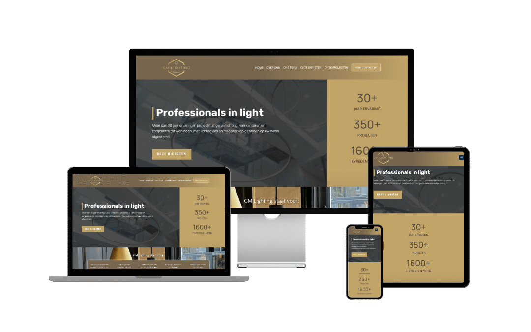 Een samenwerking die straalt: nieuwe website en drukwerk voor GM Lighting