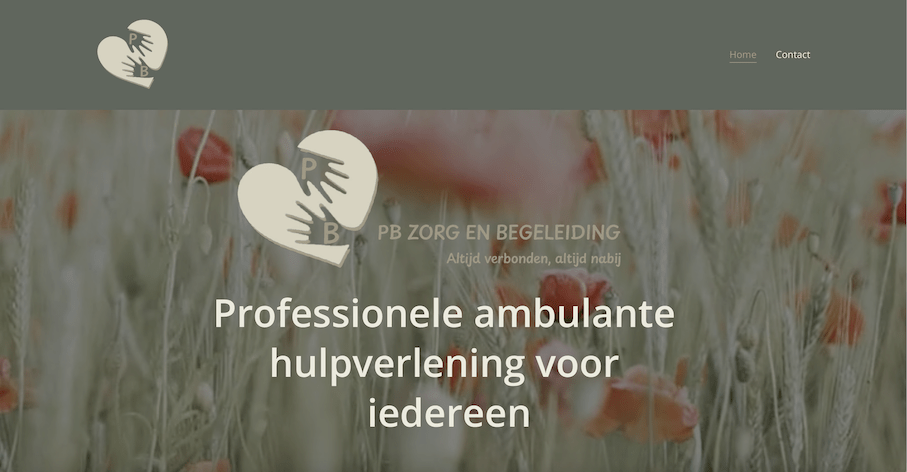 Website Pia Briggeman - PB Zorg en begeleiding
