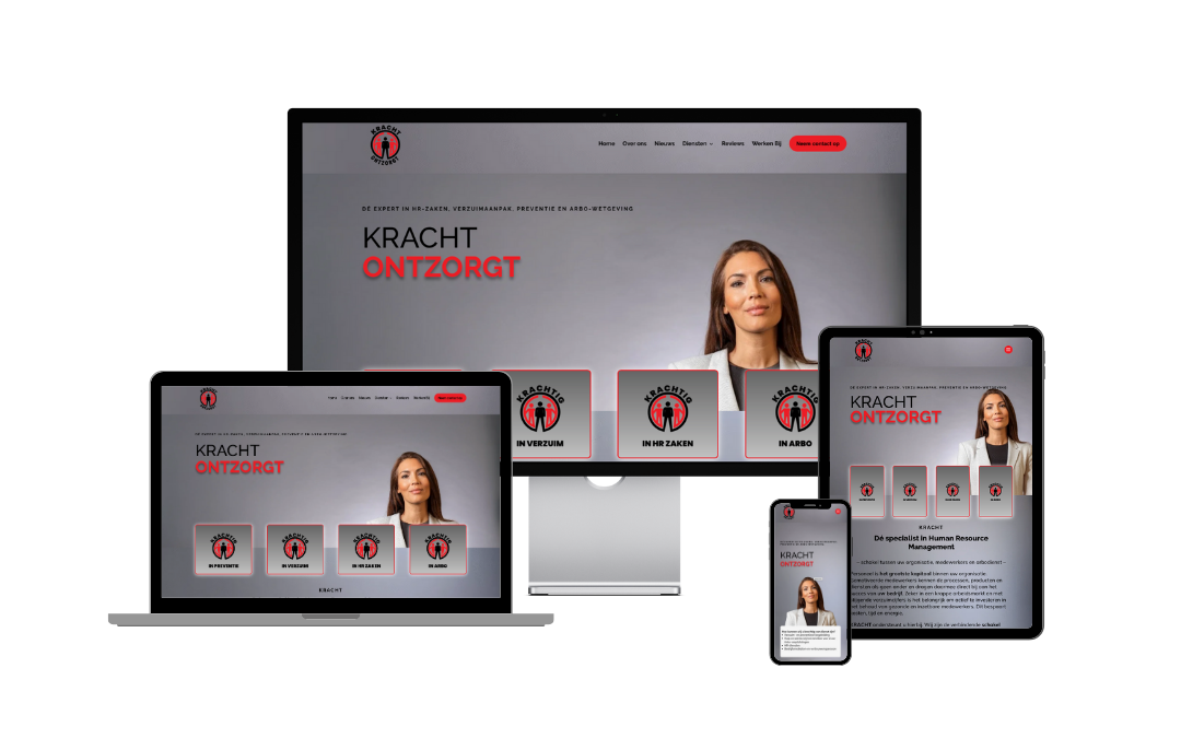 Nieuwe Website voor KRACHT: Krachtig in HR zaken